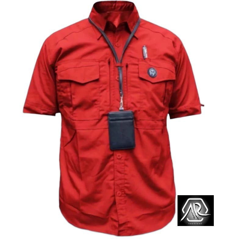 kemeja Mtac lengan pendek