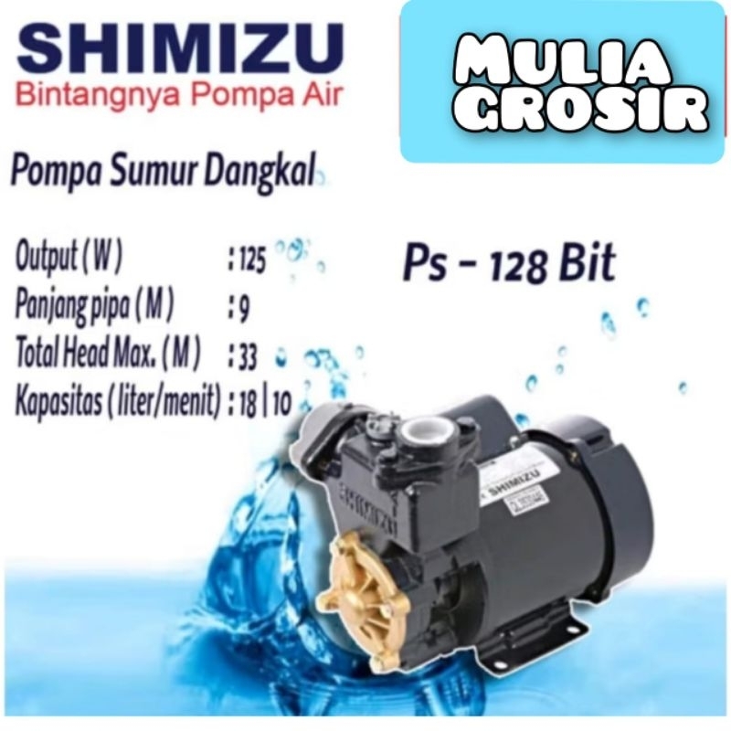 Pompa Shimizu Ps 128 Bit Pompa Air Shimizu Ps 128