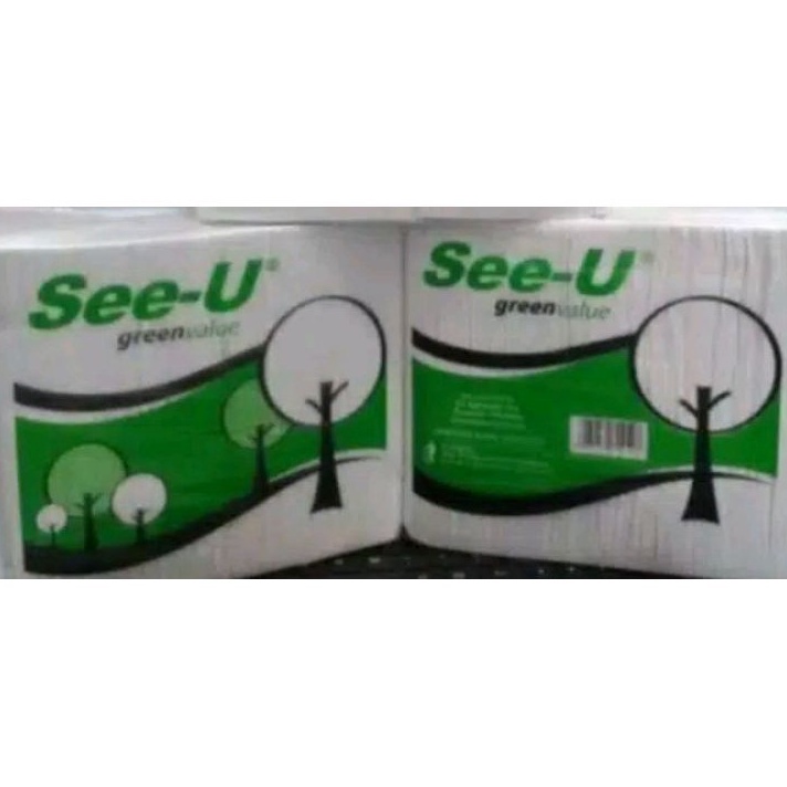 FG2 Tissu See U 65gr 2 Ply  Tisu Facial See U Green Value 2 ply 1kg bisa muat 2 tissue facial 7