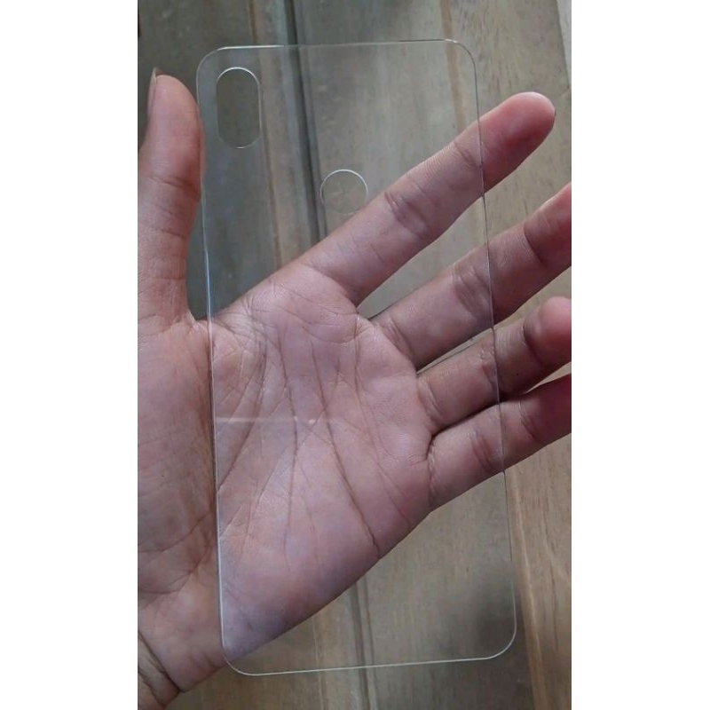 BACK COVER TUTUP BACKDOOR BELAKANG KACA ORIGINAL TRANSPARAN REDMI NOTE 7