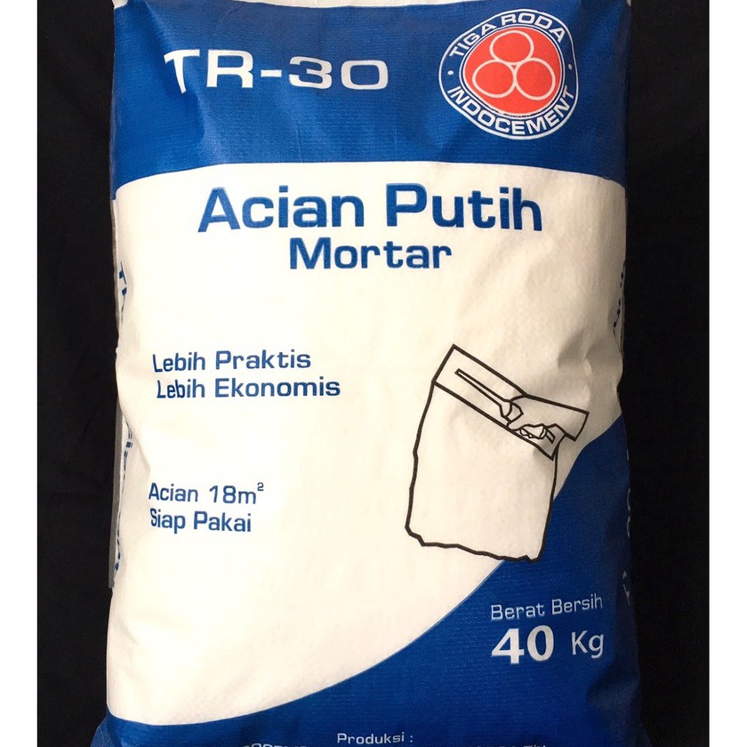 murah SEMEN Acian Putih Tiga Roda White Mortar TR 3 4kg