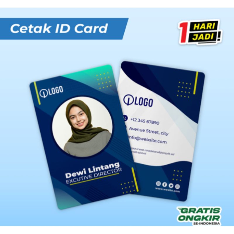 

Cetak ID Card bahan pvc anti luntur