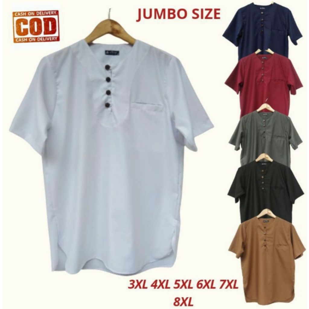 Baju Koko Kurta Pria Dewasa Lengan Pendek Modern BEST SELLER 2024