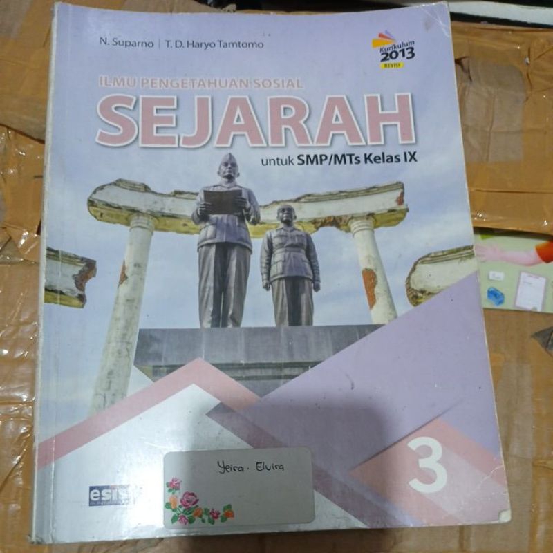 sejarah  kls 3smp esis