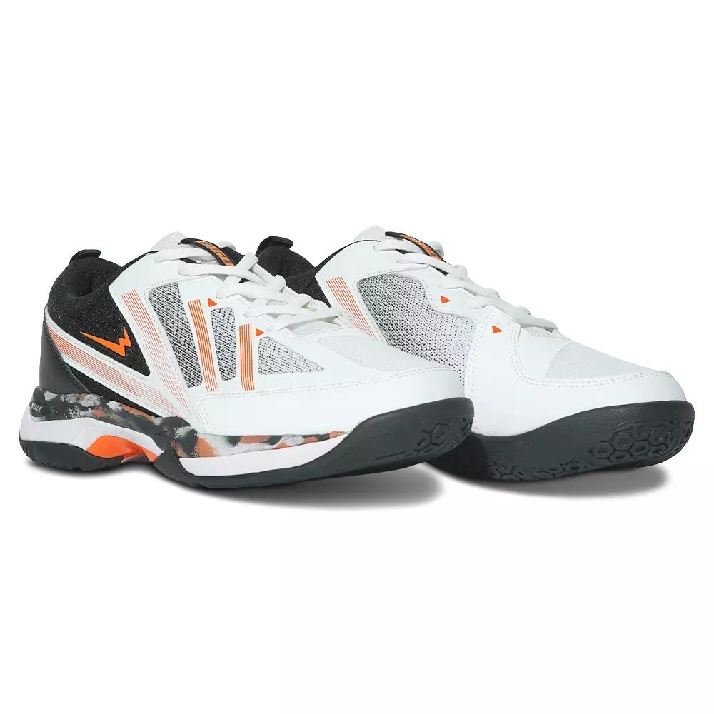 Eagle ZEPHYR PUTIH/HITAM - Sepatu Badminton