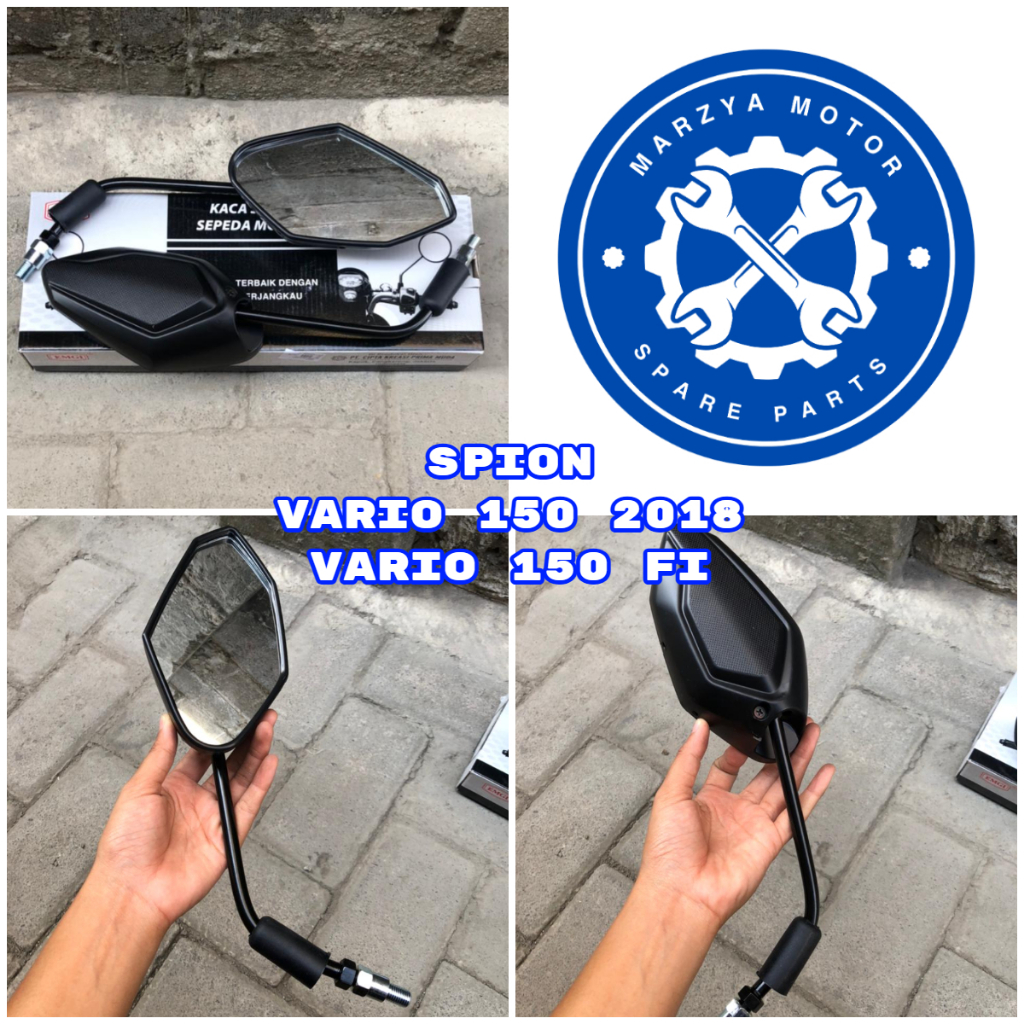 SPION VARIO 150 2018 KACA SPION STANDAR STANDART HONDA VARIO 150 2018/VARIO 150 FI MERK EMGI