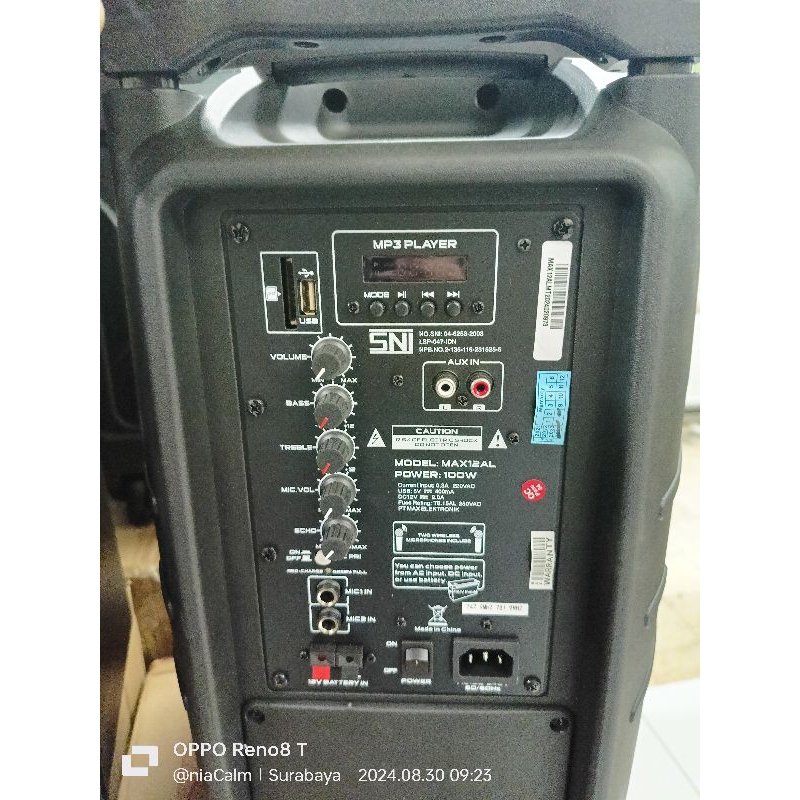 speaker baretone max12AL