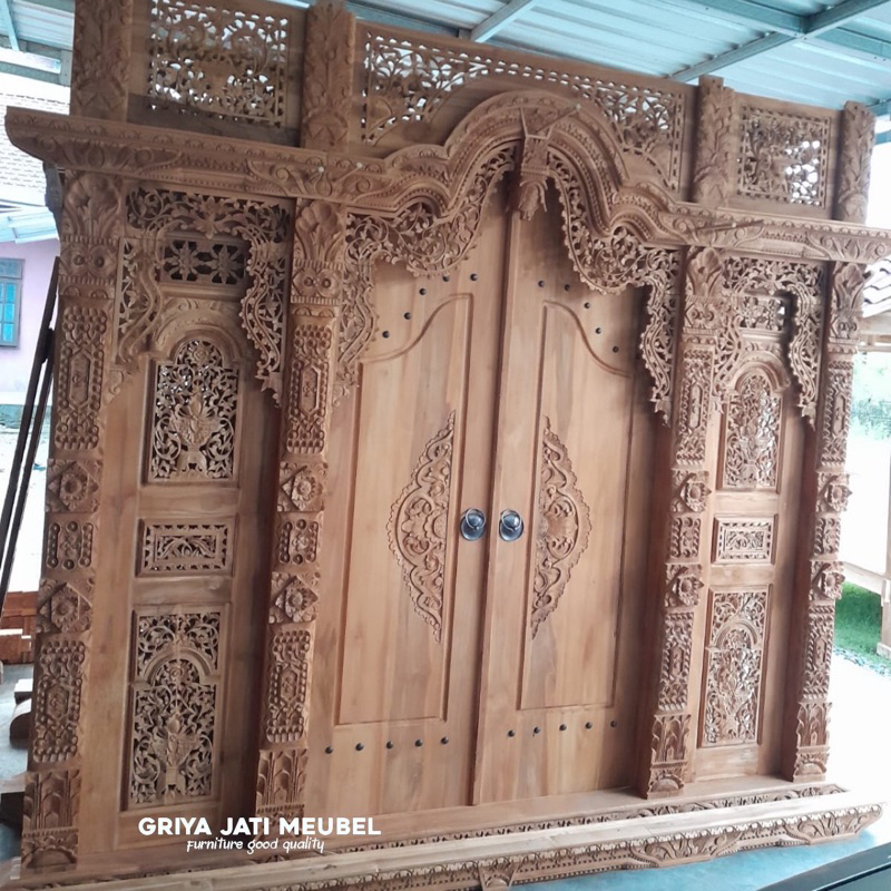 pintu gebyok ukir jepara | gebyok ukir kayu jati | 270x300