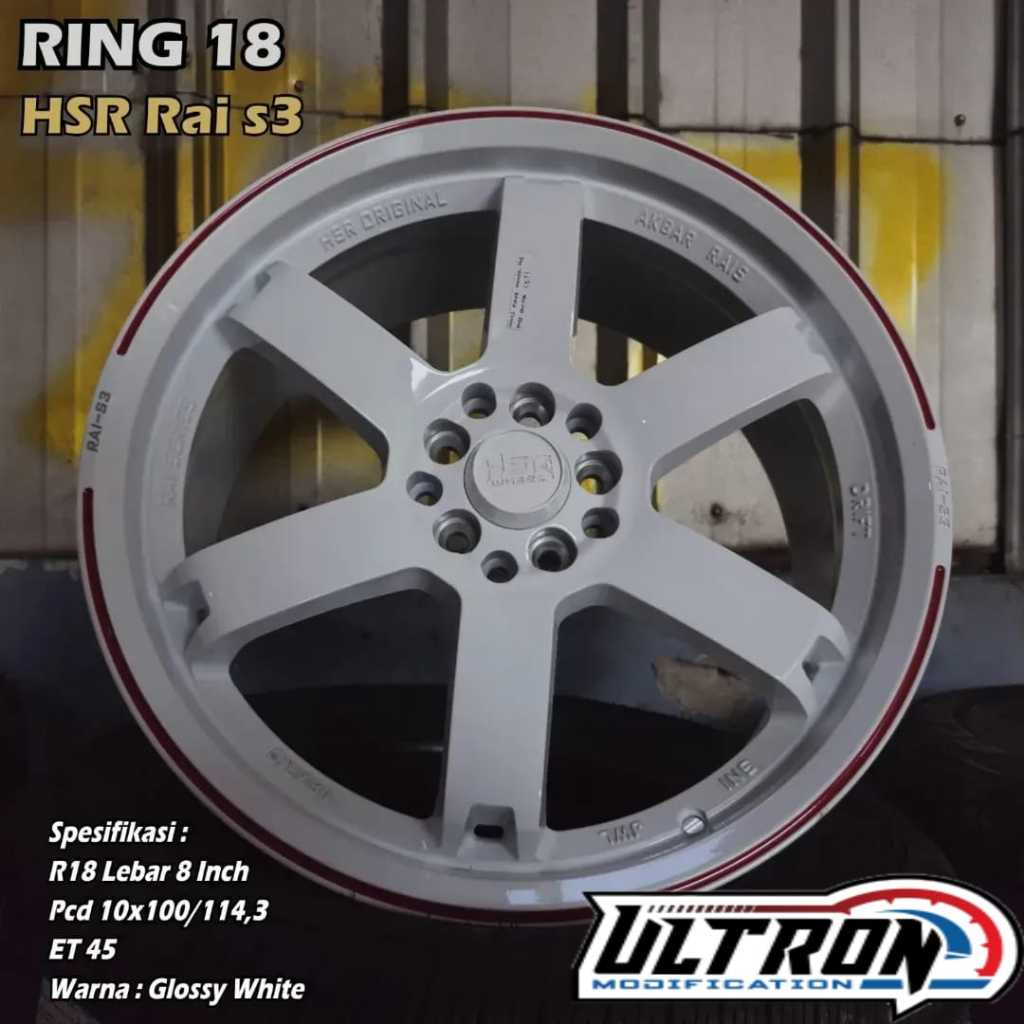 Velg Racing Palang 6 R18 Mobil Xpander Zenix Sienta Wish Polo Hsr Rai-S3 R18 Dikirim Manado