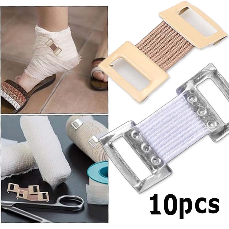 10pcs Pengait Perban Elastis Klip Penjepit Perban Kait Perban Elastis Bandage Medis Kancing Perban K