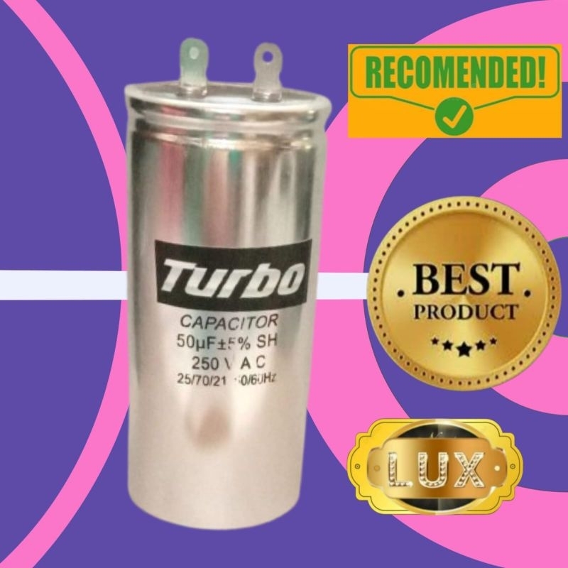 Kapasitor Turbo 50 uf pompa air sanyo pdh 405 jp capasitor pdh405jp kondensor 405jp condensor pd-h40