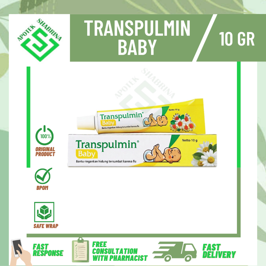 TRANSPULMIN BABY BALSAM 10 GRAM / OBAT PILEK BATUK BAYI DI BAWAH 2 TAHUN