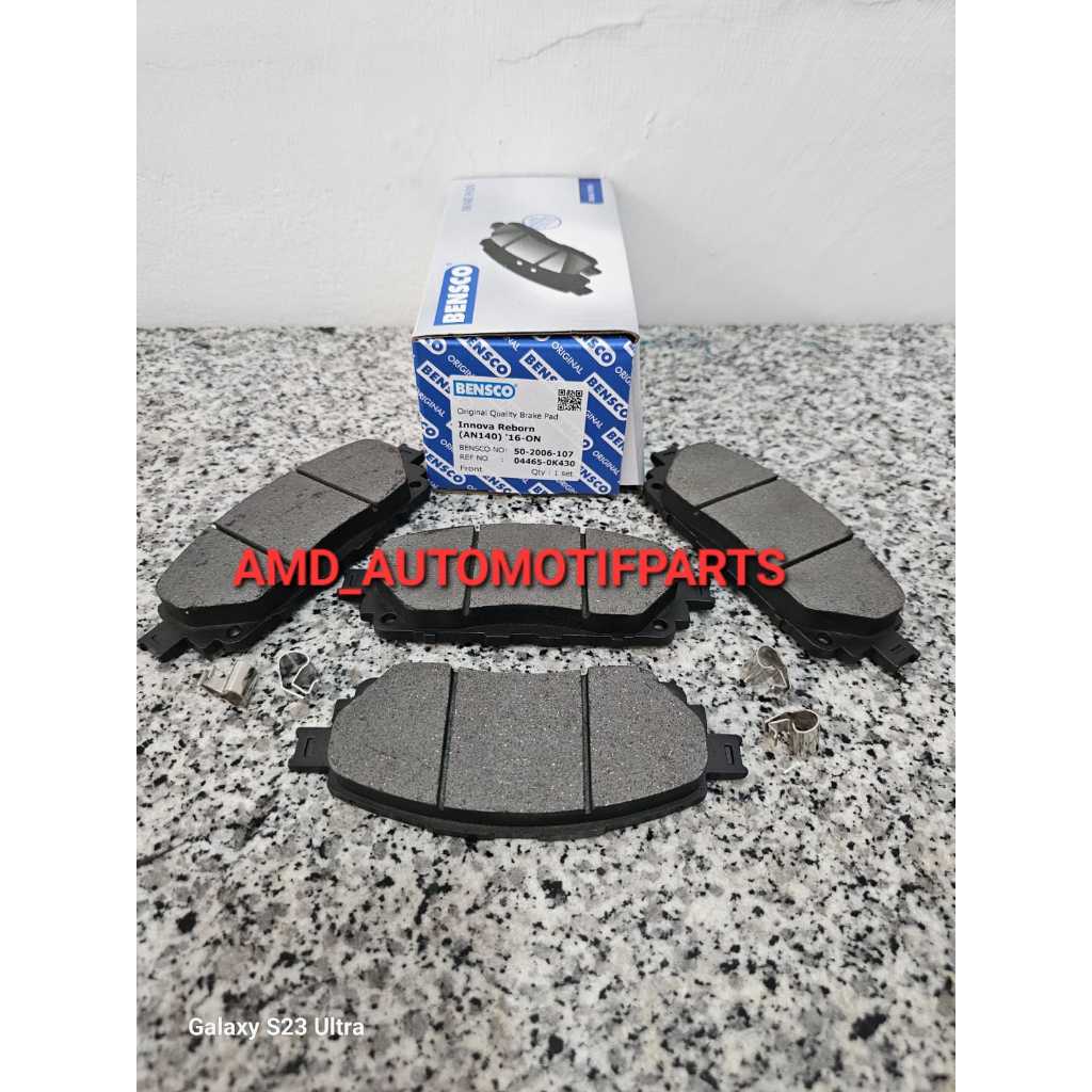 KAMPAS REM DEPAN INNOVA REBORN VENTURER HILUX VIGO BRAKE PAD DEPAN INNOVA REBORN KANVAS REM DEPAN IN