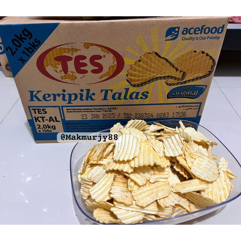 

KERIPIK TALAS / SNACK TES TALAS ORIGINAL 250 GRAM