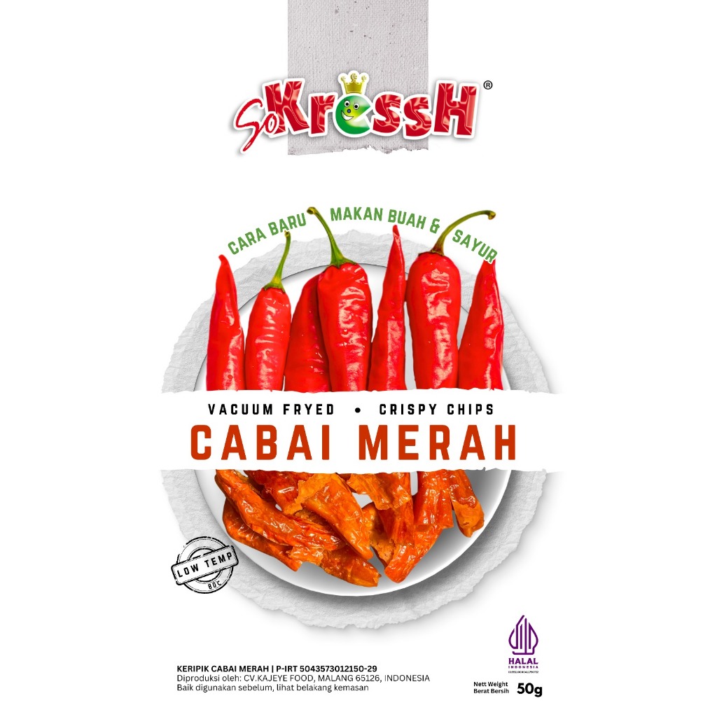 

Keripik Sayur Cabai Merah 50gr SoKressH