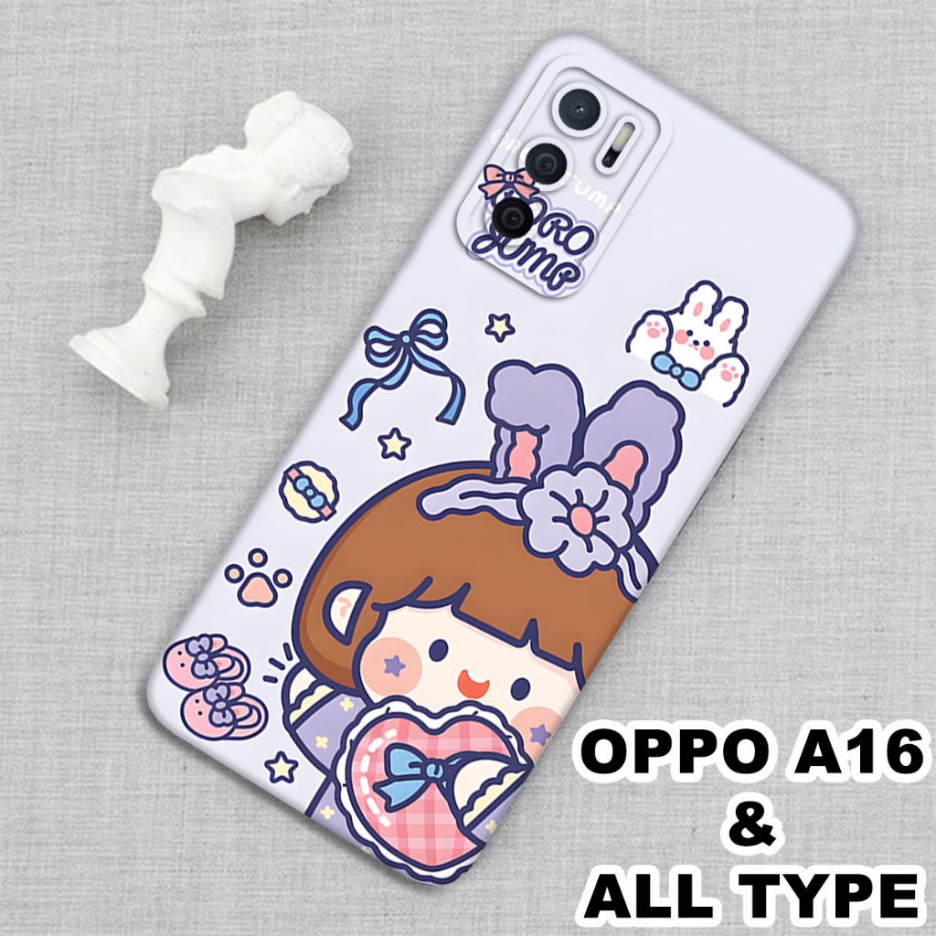 (GC30) Softcase karet Hp OPPO A16 | Case Lucu | Case OPPO A16 Silikon Tpu Pro Camera | Kesing OPPO A