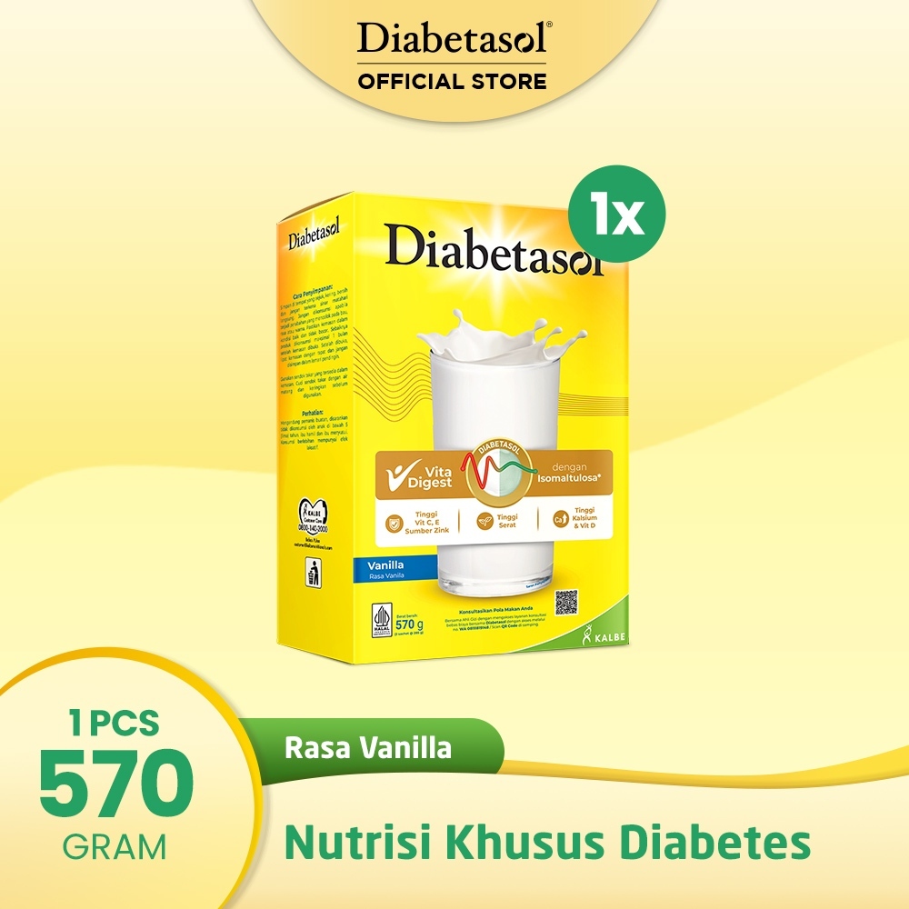 

SUSU DIABETASOL VANILLA & COKLAT | 570 GRAM 170 GRAM | SUSU KHUSUS DIABETES