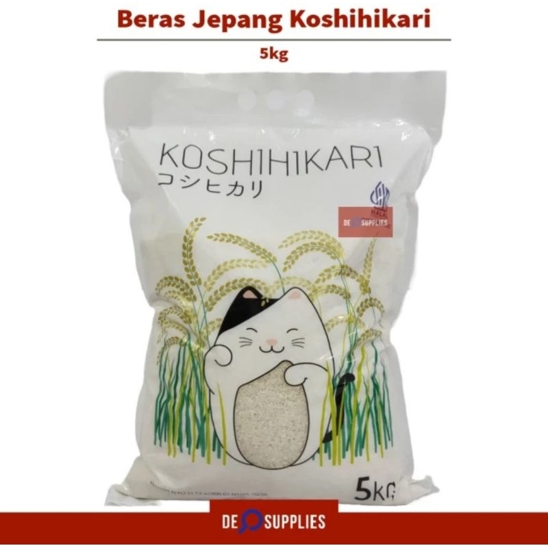 

Beras Koshihikari 5kg - Beras Sushi Beras Jepang Premium Hokben Halal