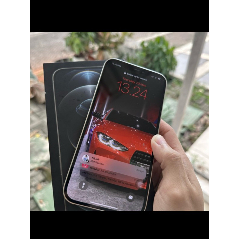 iPhone 12 Pro Max 256GB White iBox Fulset PA/A mulus 98% Tangan Pertama Dari Baru