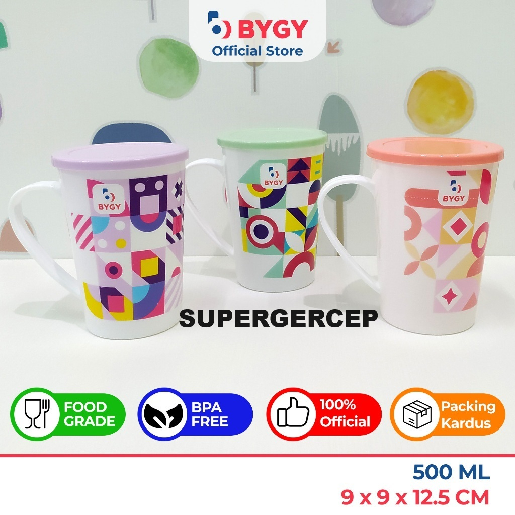 GELAS TUTUP PESCARA 500ML CANGKIR PLASTIK MUG TUTUP SOUVENIR ULANG TAHUN