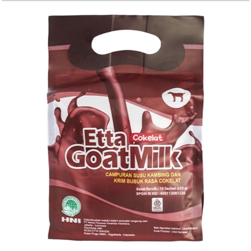 

EGM COKLAT ETTA GOAT MILK COKLAT HNI SUSU KAMBING RASA COKLAT