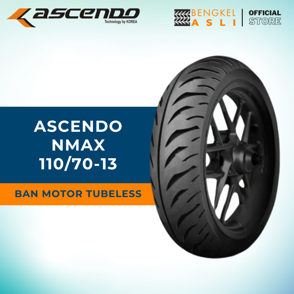 Ban Motor ASCENDO NMAX Ring 13 110/70-13 Tubeless (TL)