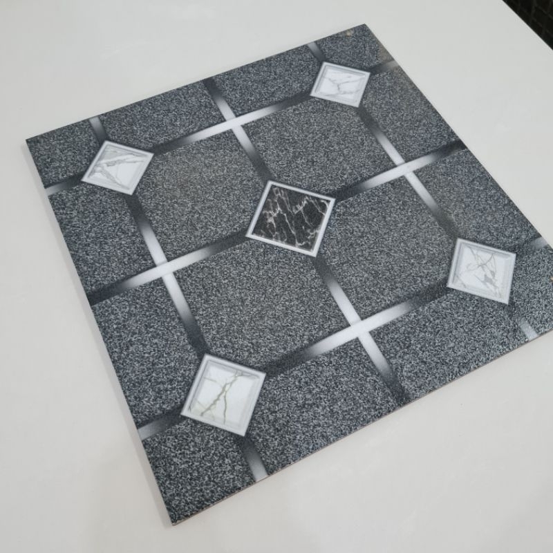 keramik 40x40 keramik mustika Genzio nero kw 1/keramik teras/kamar mandi/keramik tangga/ keramik dop
