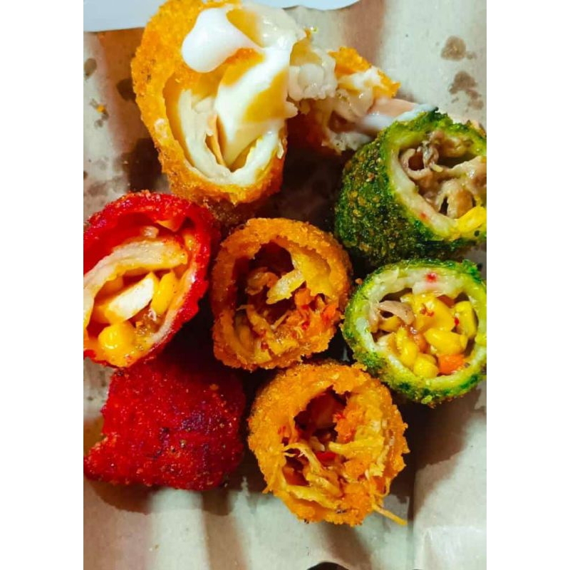 

Frozen Risoles ayam suwir/jando pedas isi 5pcs