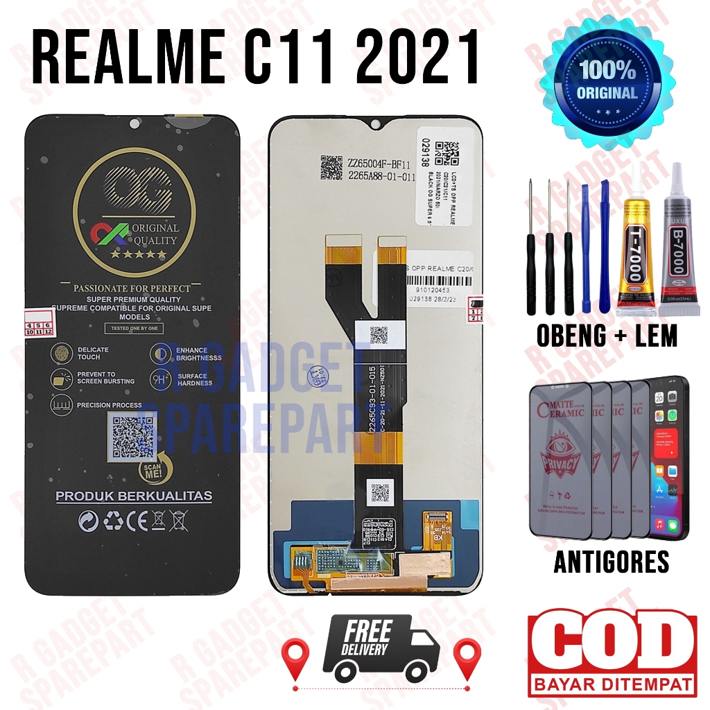 Lcd Realme C11 2021 Original OEM Quality Lcd Touchscreen Realme C11 2021 Fullset