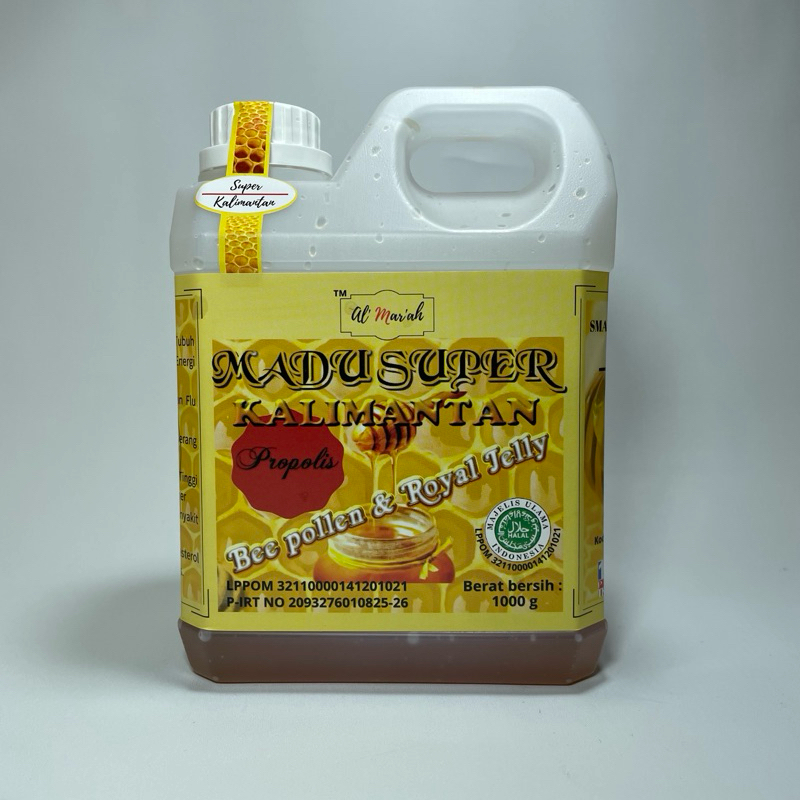 

Madu Super Kalimantan 1 kg Al-Mar'ah - Beepolen dan Royal Jelly