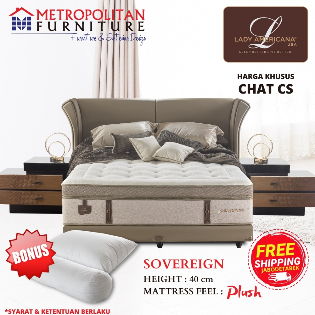 Kasur Springbed LADY AMERICANA Sovereign Spring bed matras