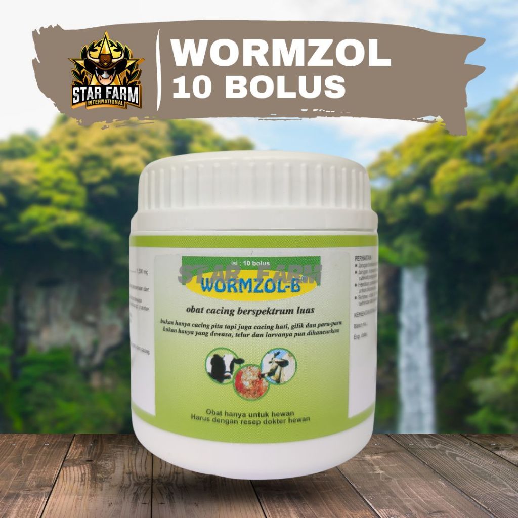 Wormzole 10 Bolus - Star Farm