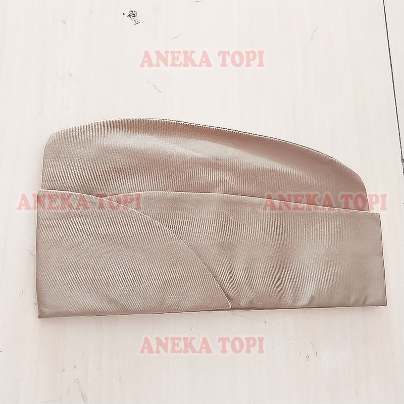 Topi Muts PNS ASN Topi Mutz Keki Atribut PDH Topi Mut Warna Khaki - Aneka Topi