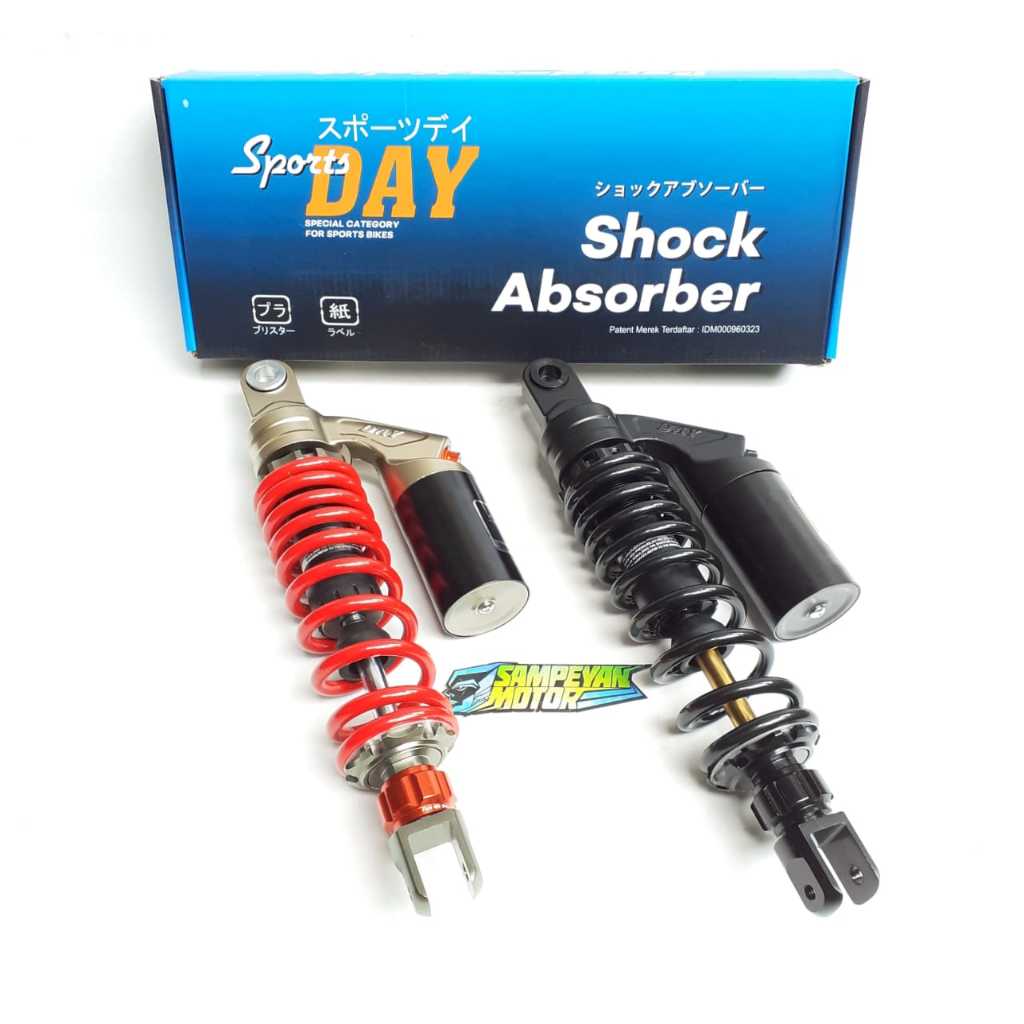 Sok Shok Shock Skok Belakang Tabung Atas Day Type 501 Grey Titanium Hitam Merah As Gold Balap Kualit