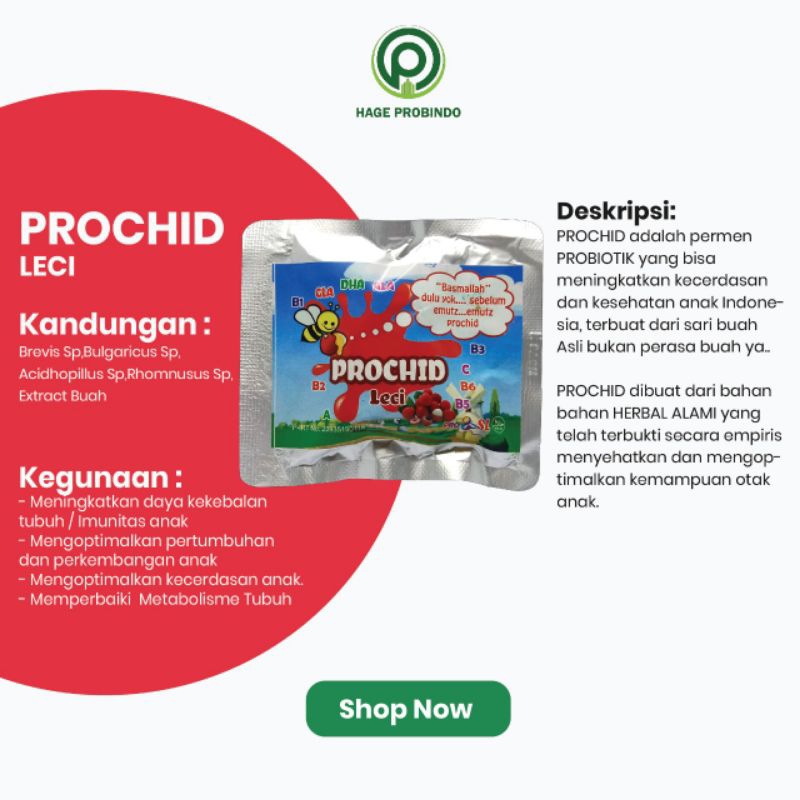 

Permen Prochid Kemasan Sachet