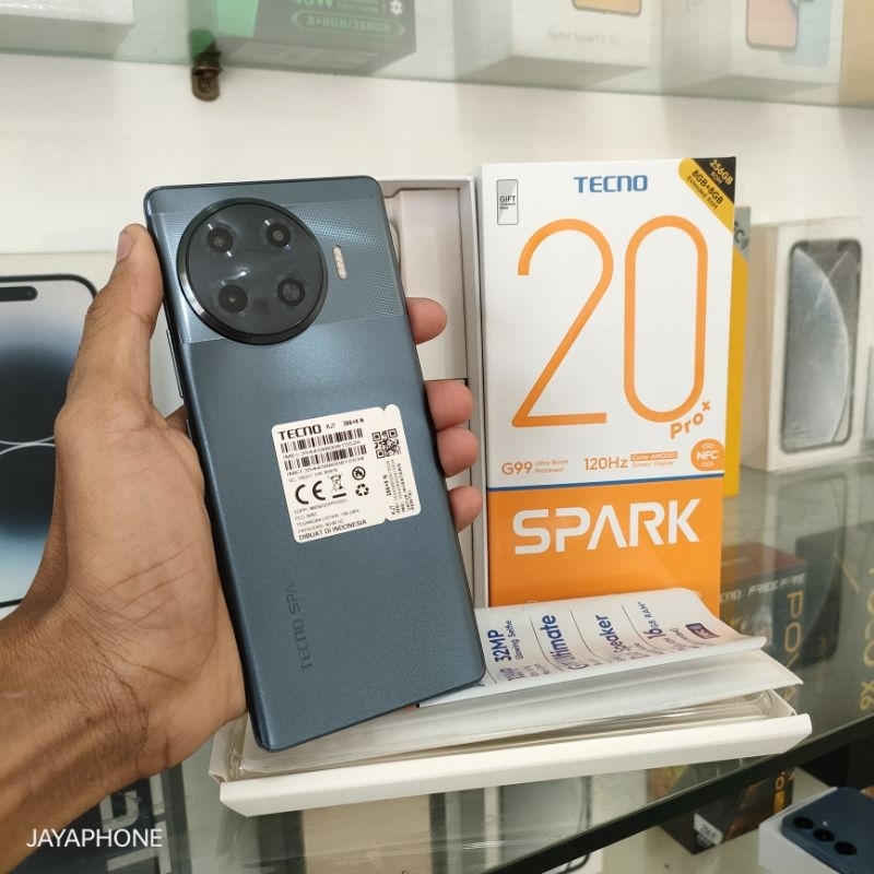 Tecno Spark 20 Pro+ Plus 8/256 Second Fullset Original Garansi Resmi