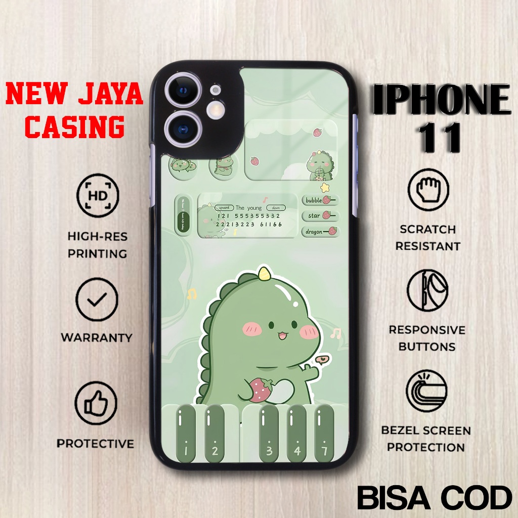 Case Iphone 11 Terbaru Dino Cute Casing Iphone 11 Termurah Hardcase Softcase Glossy Kesing Terlaris