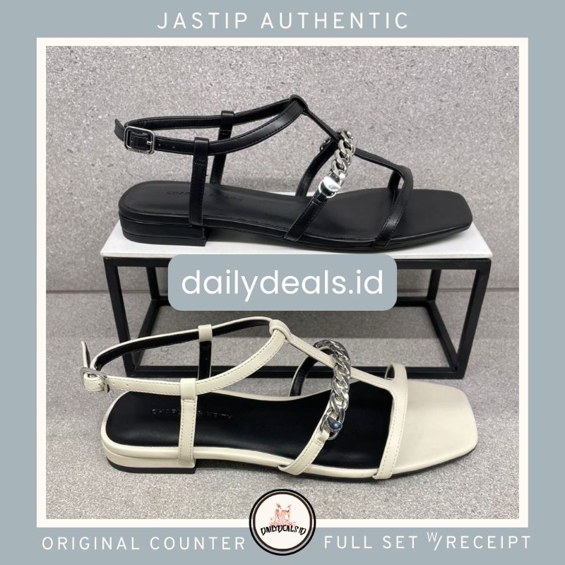 #1-70580242 Chain T Bar - Jast[p] CK ORIGINAL COUNTER LINK SANDAL FLAT TEPLEK SLING SLINGBACK STORE 