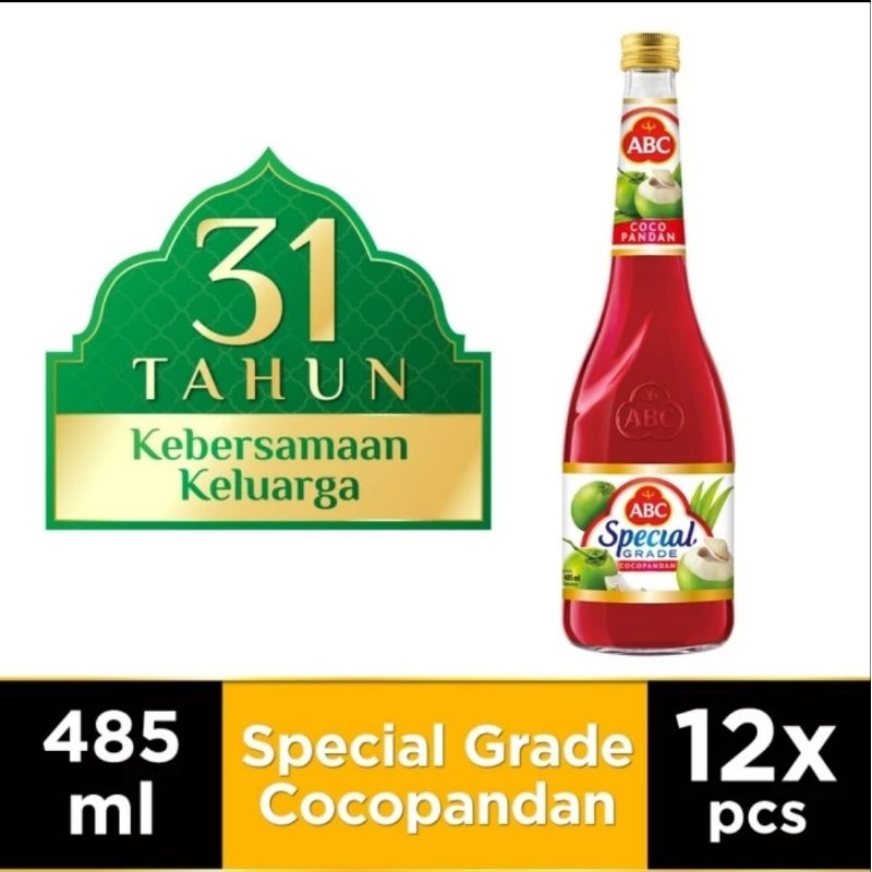 

Syrup ABC Special Grade Cocopandan 12 x 485ml ( 1 dus )