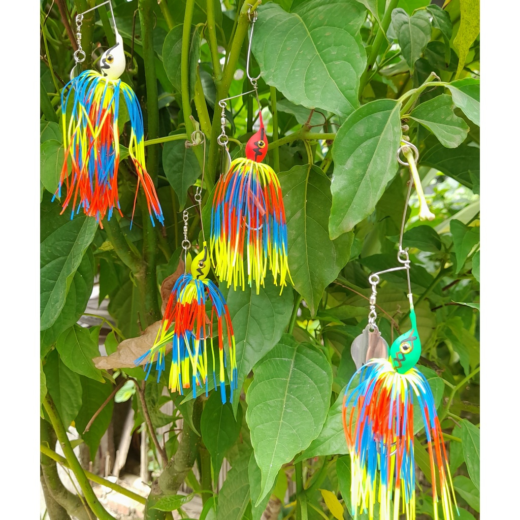 Spinner Bait  single blade Batman + MIKA umpan pancing gabus