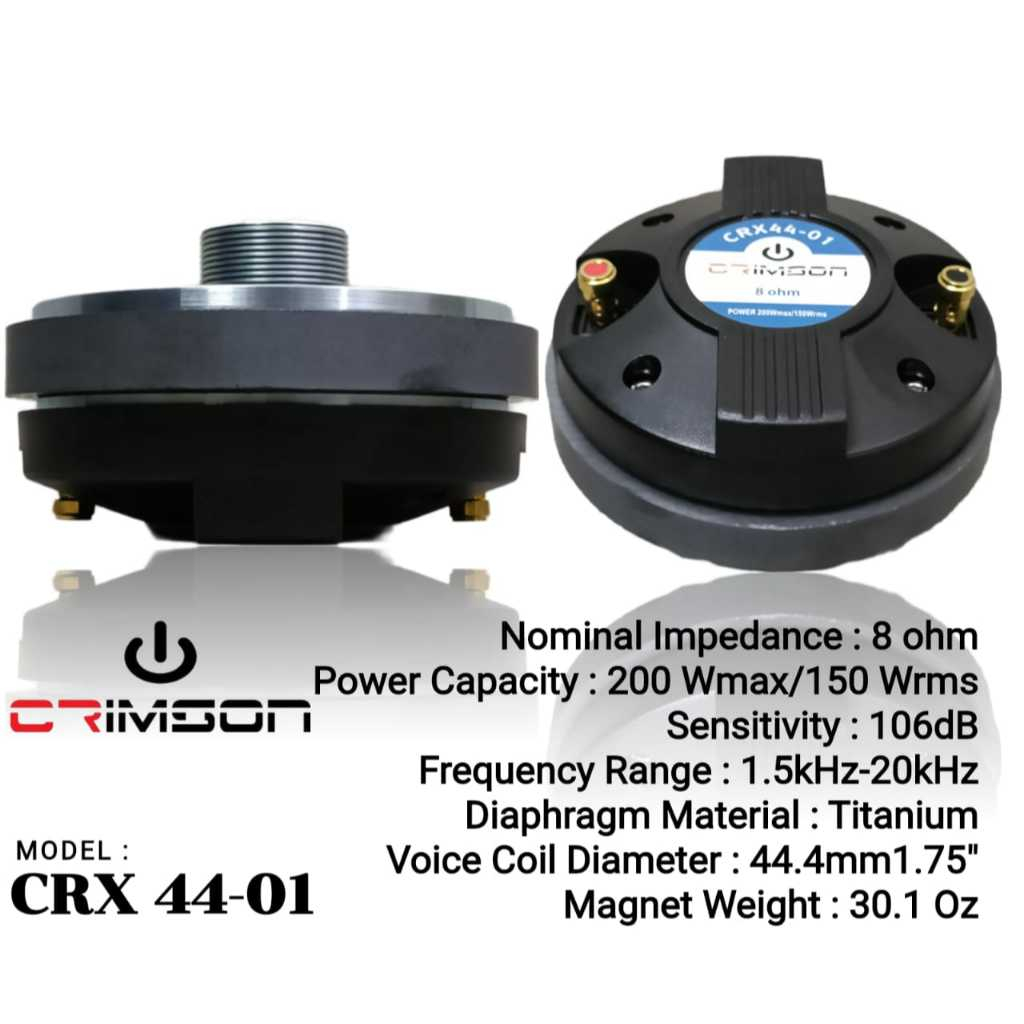 Distributor Driver Tweeter Crimson CRX 44-01