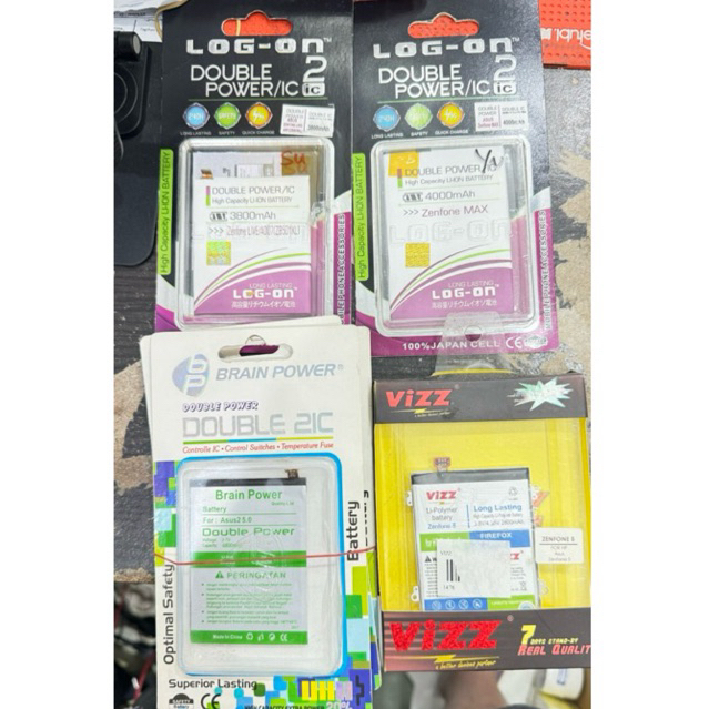 BATERAI DOUBLE POWER ASUS ZENFONE 2 5.0/ZENFONE 5/ZENFONE MAX/ZENFONE LIVE VIZZ/BRAIN POWER/LOG ON B