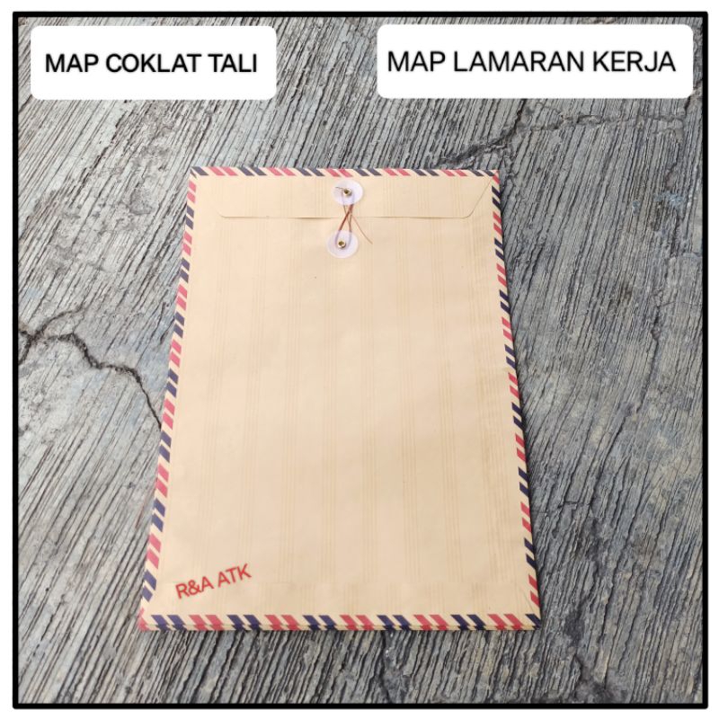 

25 Lembar Amplop Coklat Tali 310 / Map Lamaran kerja