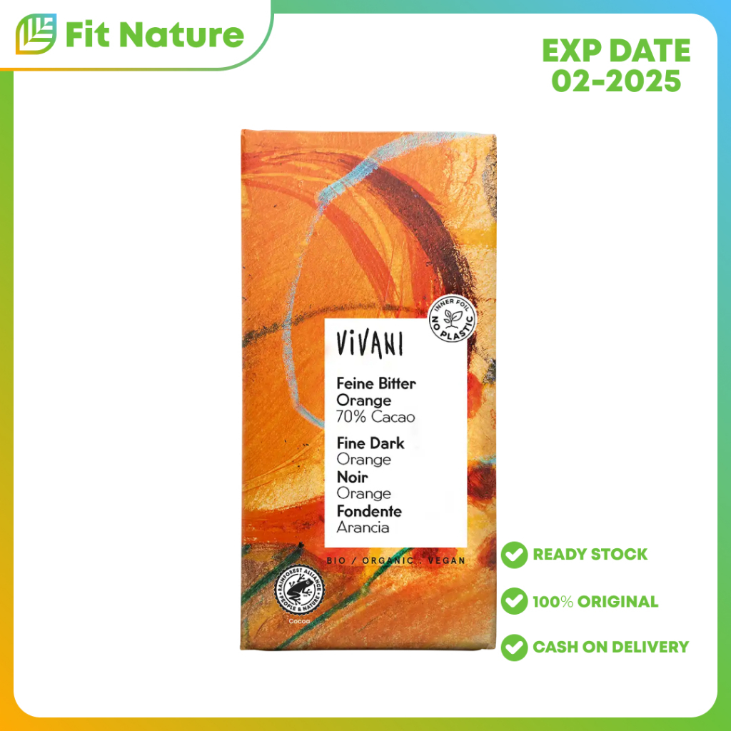 

Vivani Organic Dark Chocolate with Orange 100 g