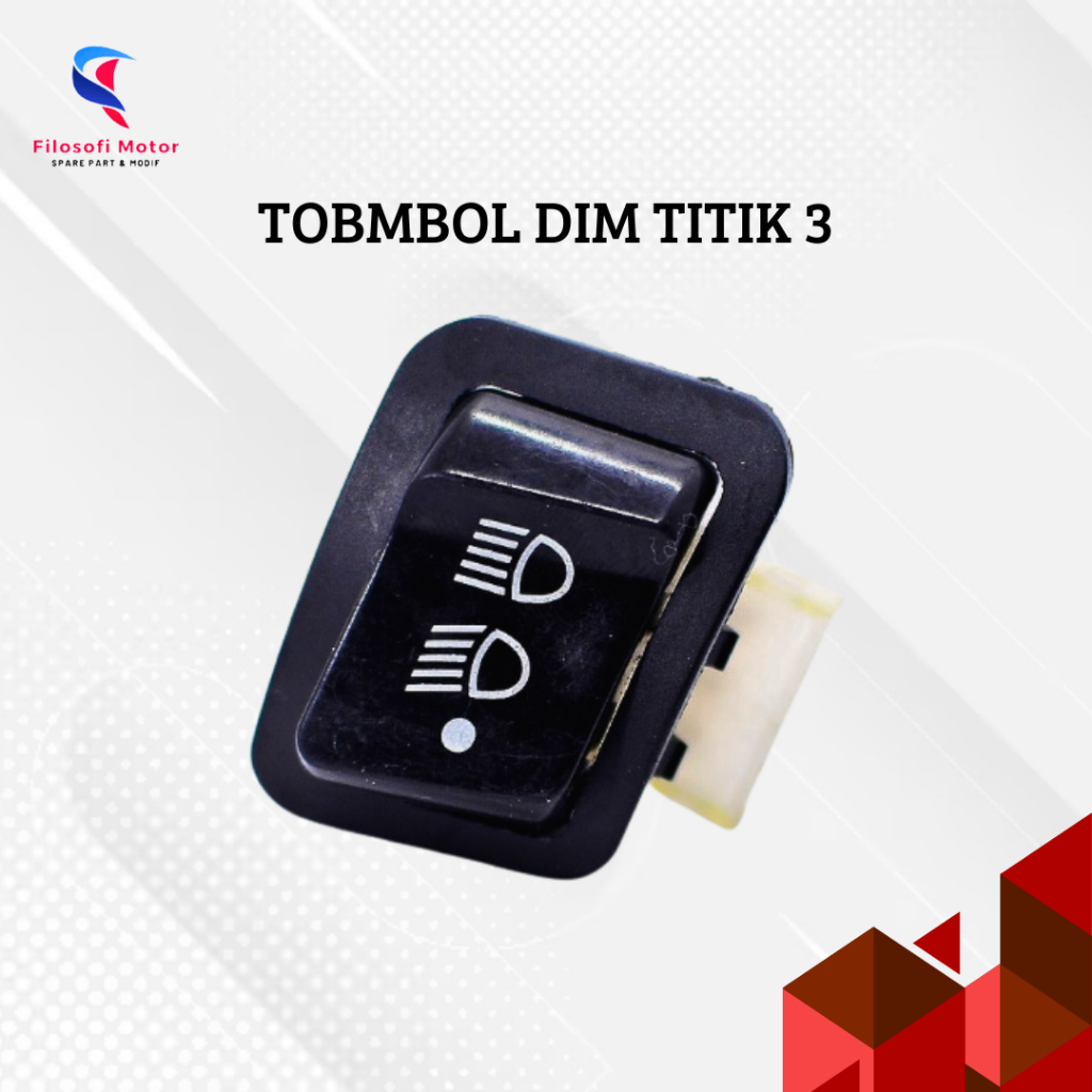 Saklar Lampu Tombol Dim 3 titik beat FI vario 125 tecno cbs/supra/scoopy original