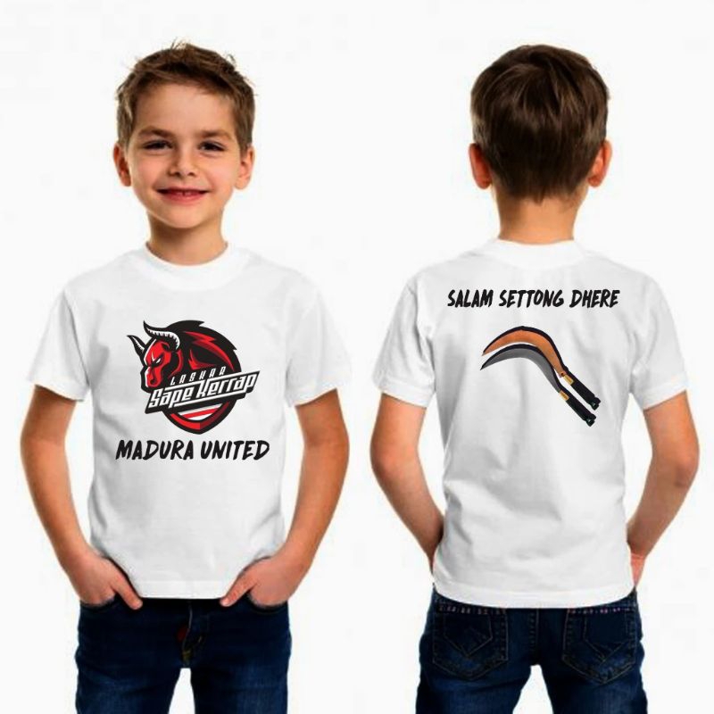 kaos Madura anak// kaos logo Madura fc anak// kaos fans Madura fc