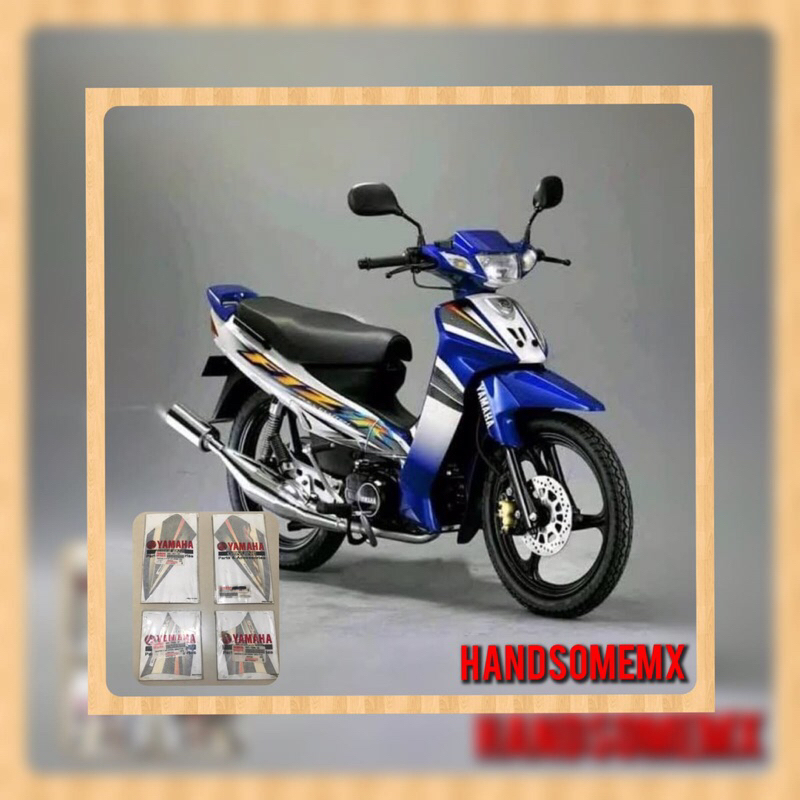 striping f1zr biru putih sticker body f1zr biru putih striping sayap f1zr biru putih original