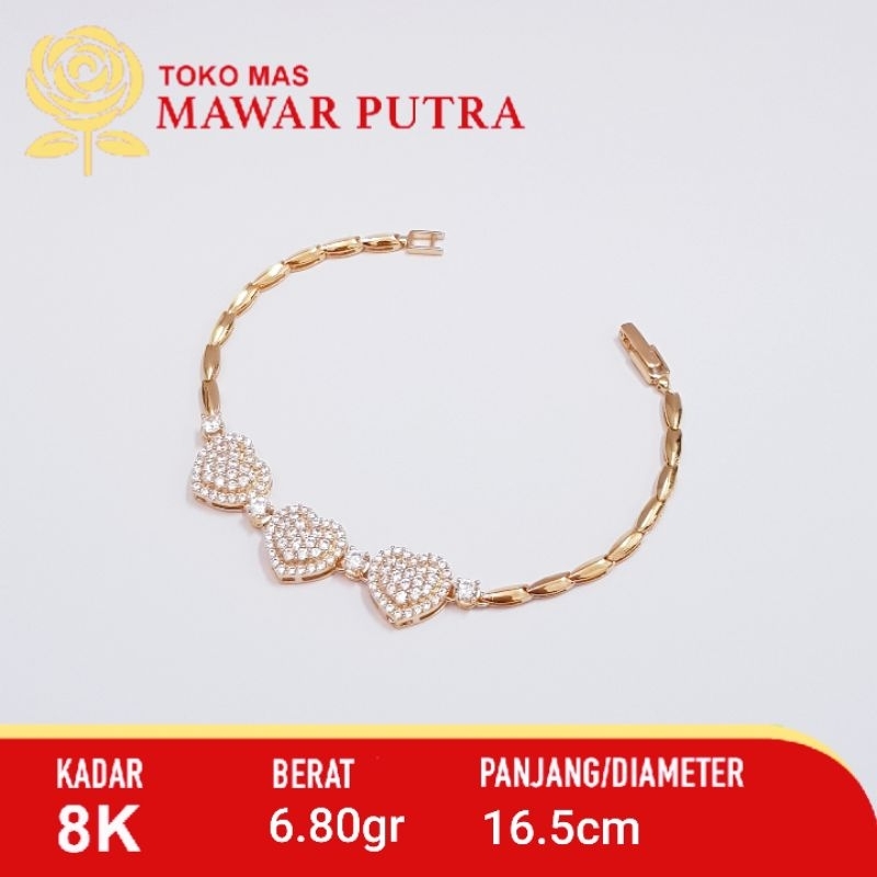 Gelang rantai Elegant gold by Ayu gold 8K 375