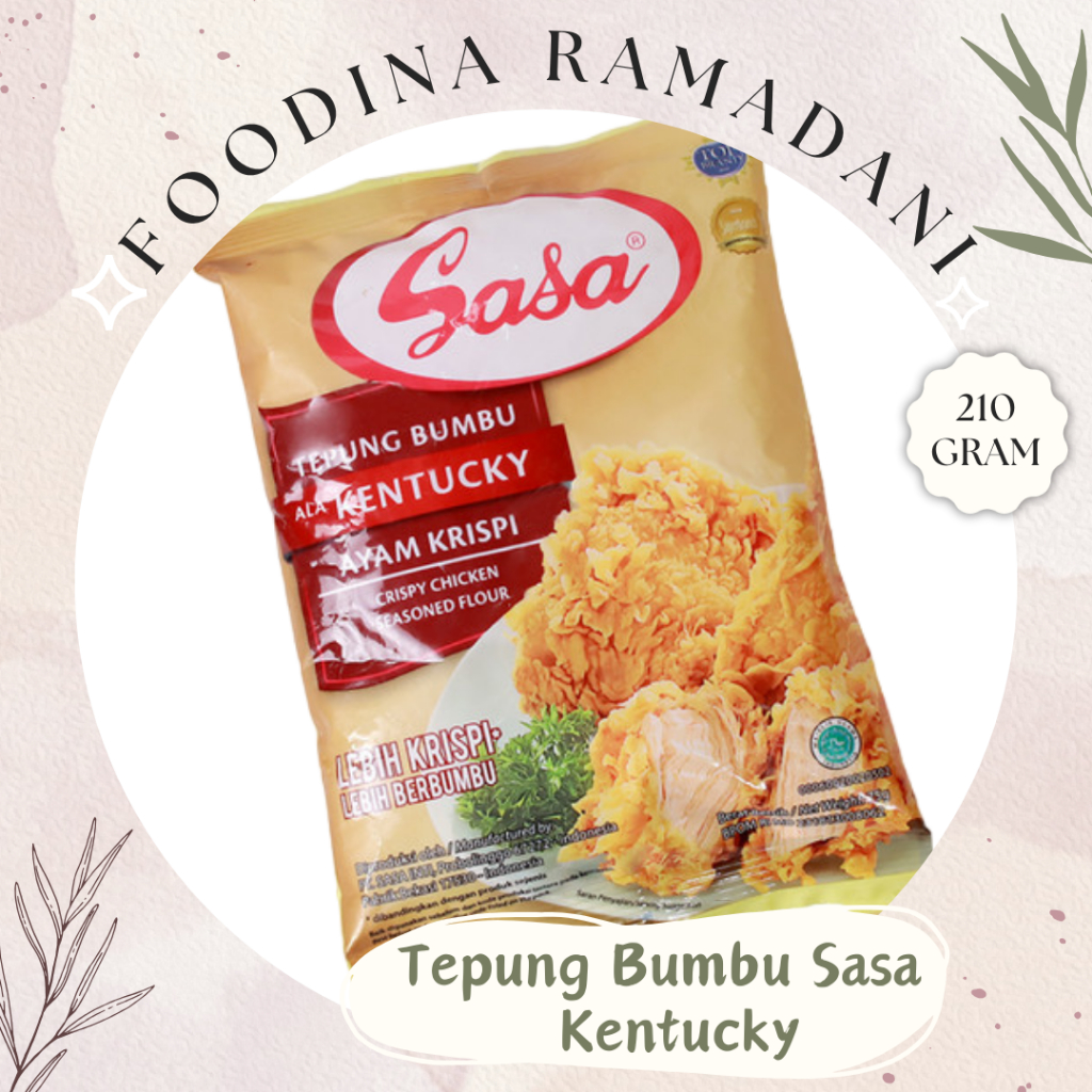 

TEPUNG BUMBU Ayam Krispi - Kentucky Sasa [ 210gr ] Harga Per BKS
