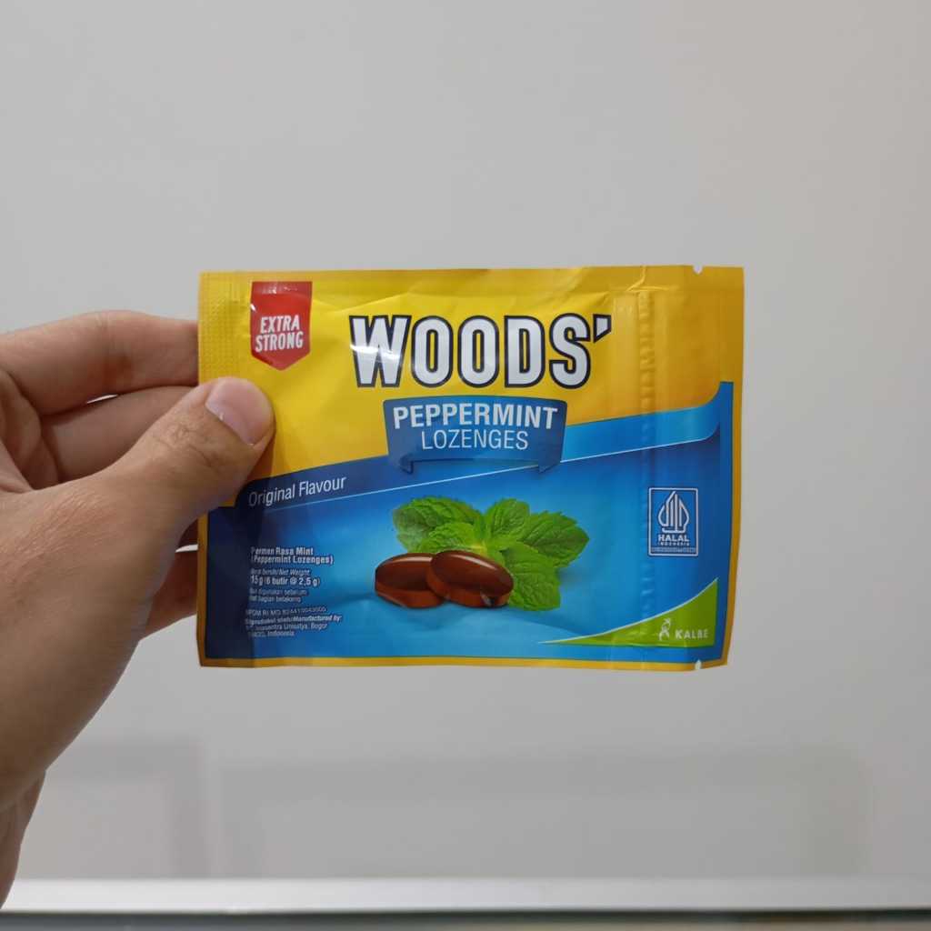 

WOODS' PEPPERMINT LOZENGES ORIGINAL FLAVOUR STRIP 6 BUTIR @2.5 GRAM